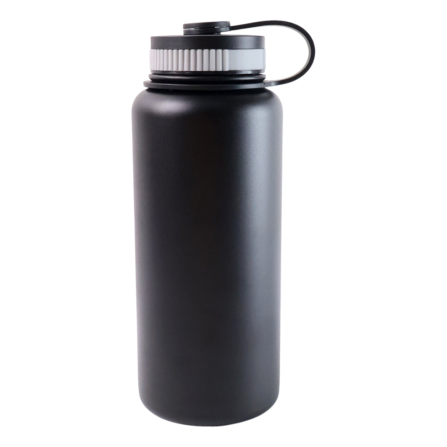 Black Stainless Steel Double Wall Vacuum-insulated Drink Water Bottle (1000 Ml) Black Stainless Steel Double Wall Vacuum-insulated Drink Water Bottle (1000 Ml)